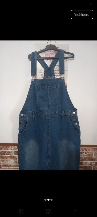 Fusta denim femei mărime mare
