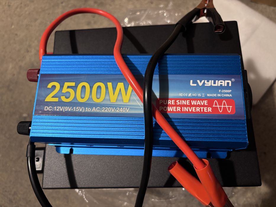 Инвертор чиста синусоида 2500W 12v Топ Нов