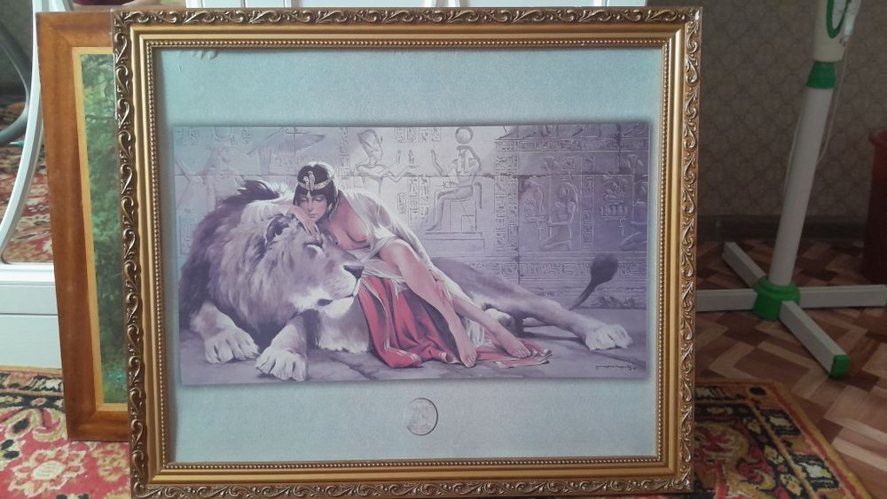 Картина Клеопатра со львом