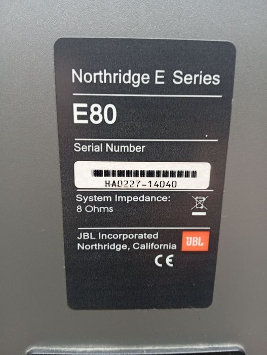 Тонколони JBL Northridge E-80 Silver