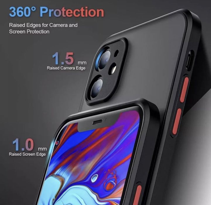 Husa ANTI-SHOCK cu protectie pentru camera Apple iPhone