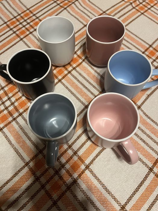 Чаши за кафе - 6 бр различни цветове