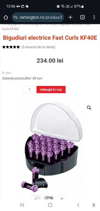 Bigudiuri electrice Remington Fast Curls KF40E