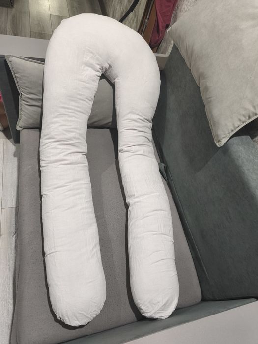 Подушка для беременных светло серый