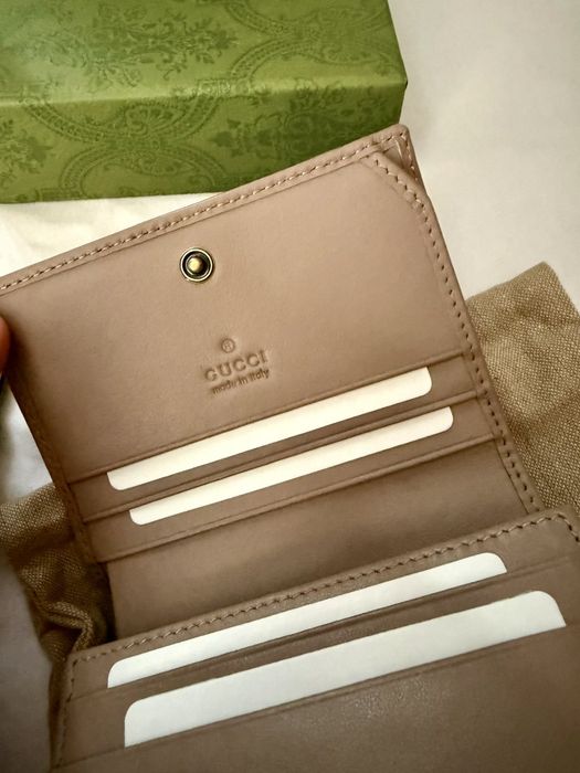 Дамски портфейл Gucci естествена кожа пълен комплект