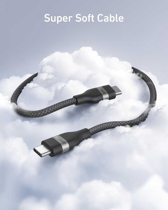 Anker Nano Fast Charging 240W USB-C към USB-C кабел,0.9м