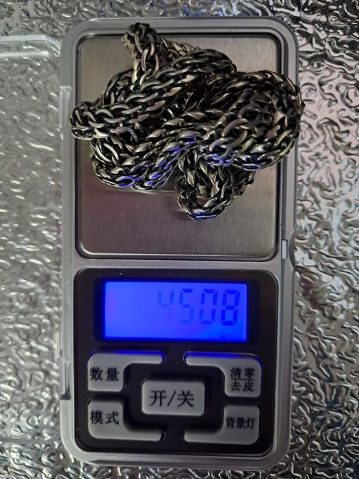 Серебряная цепь на шею