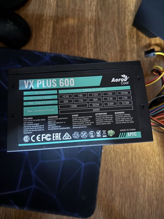 Sursa VX Plus 600W garanție