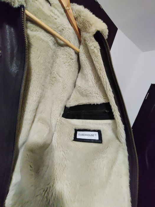 Geacă piele îmblănită Clock house