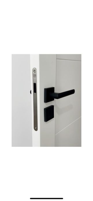 Vand Set de manere pentru usa negru-mat- 6 buc