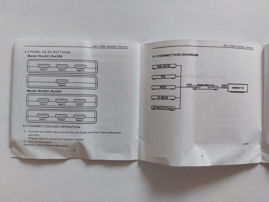 HDMI switch превключвател с дистанционно - 3 входа
