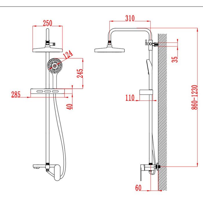 Чисто нова душ система Inter Ceramic Кая