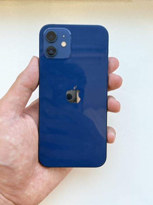 Iphone 12, синий, 64гб, 76% с коробкой