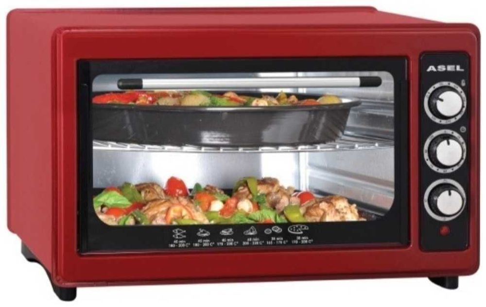 Настольная электропечь Asel  красный