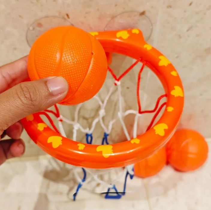 Мини баскетболен кош с вендузи + 3 топки