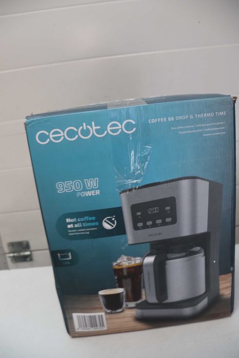 Кафемашина Cecotec Coffee 66 Drop, 950W, 1.2л 10чаши, LCD, лек ДЕФЕКТ