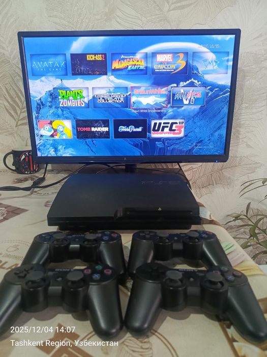 Soni Ps3 slim 320gb hen +50 ta oʻyin sony playstation