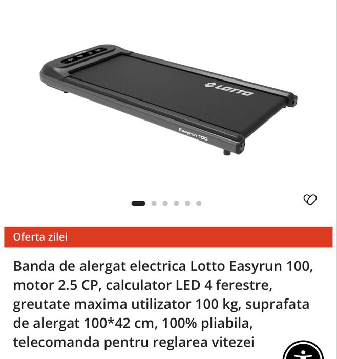 Banda de alergat electrica Lotto Easyrun 100