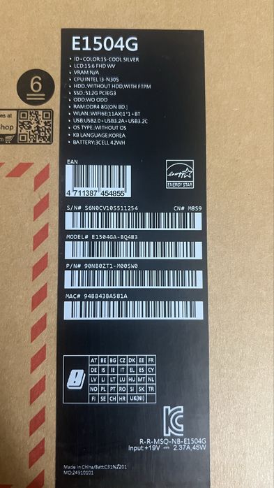 Ноутбук ASUS vivobook