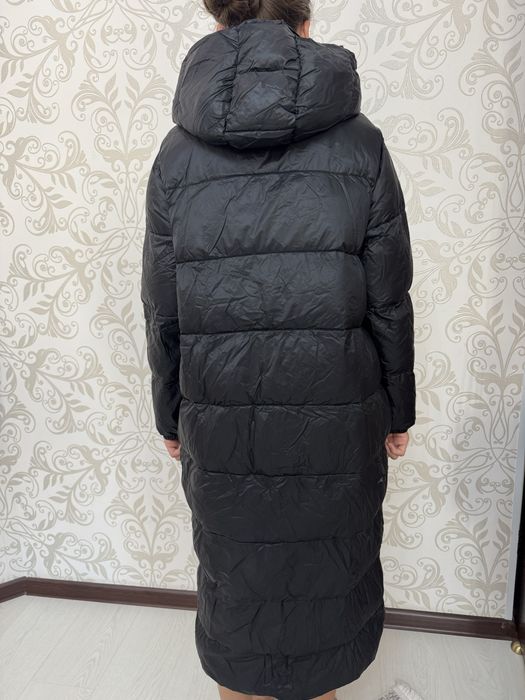Пуховик черный, зима
