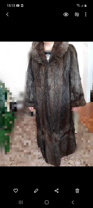 Продам нутриевую шубу 50 размер длинная