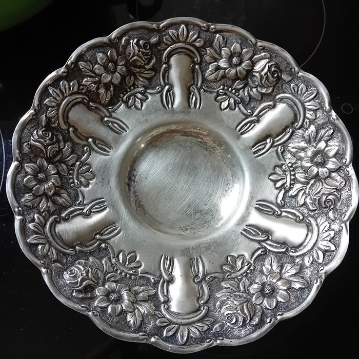 Сребърна фруктиера ръчна изработка