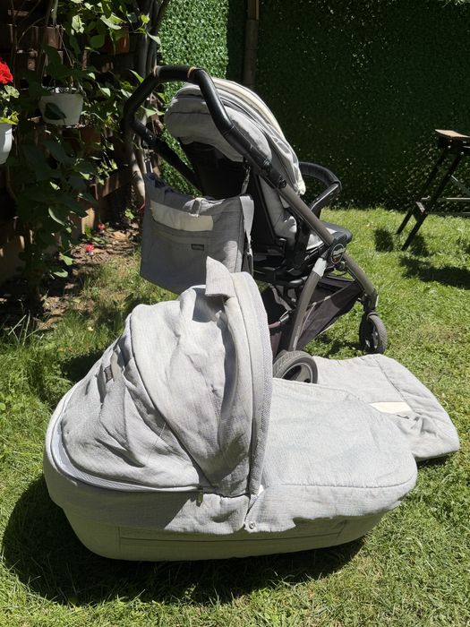 Продавам количка Peg Perego Book S 2в1 – кош за новородено + седалка