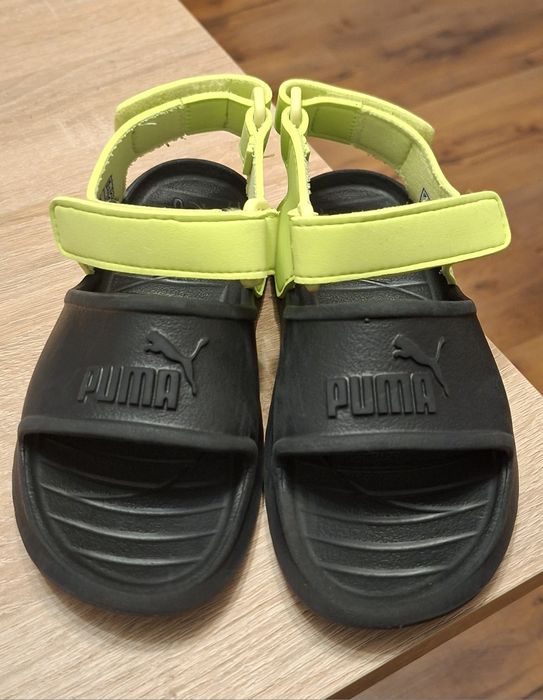 Puma Sandale, marime 27 (16,5 cm),  cu închidere velcro Divecat V2 Injex, Negru/Galben