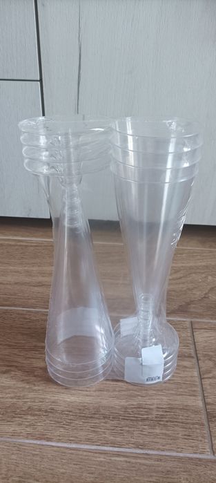 Set 8 pahare șampanie - plastic