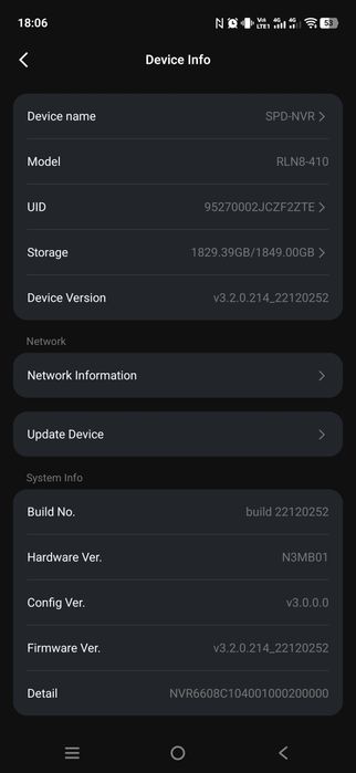 Sistem supraveghere 4K Reolink RLN8-410 cu 4 camere, Hdd 2 TB