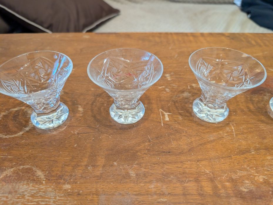 Кристални чаши за ликьор сервиз 6бр.