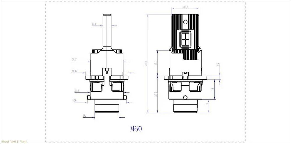 LED Крушки D4S - D series +380 %