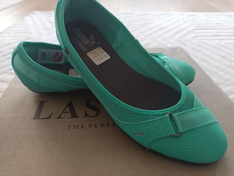 Balerini damă Puma, verde, 38 – stare excelentă