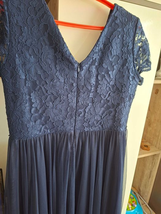 Rochie cu voal de matase