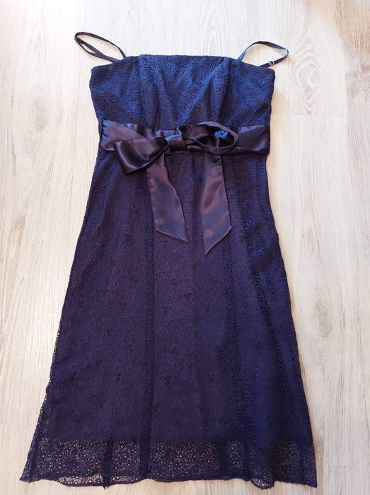 Вечерна синя рокля