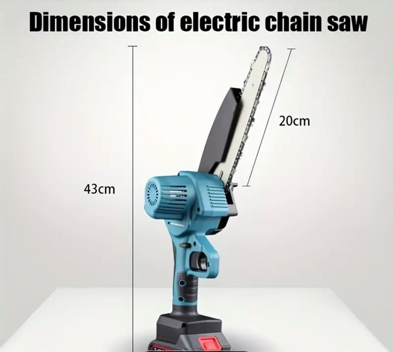 Mini drujba cu baterii  / mini fierastrau cu lama lunga 8 inch /20 cm