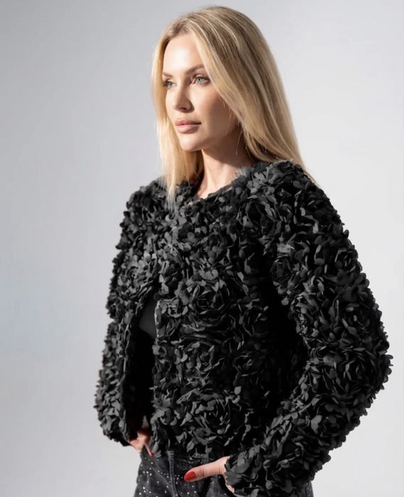 Пиджак 3D цветами