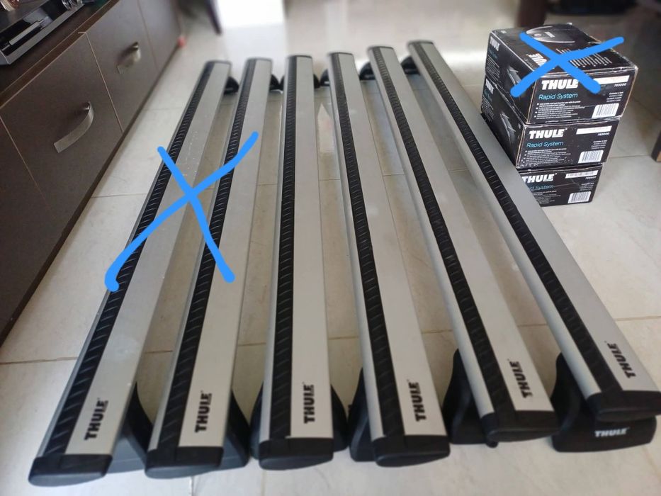 Напречни греди, багажник Thule wingbar evo за Mercedes C-E class