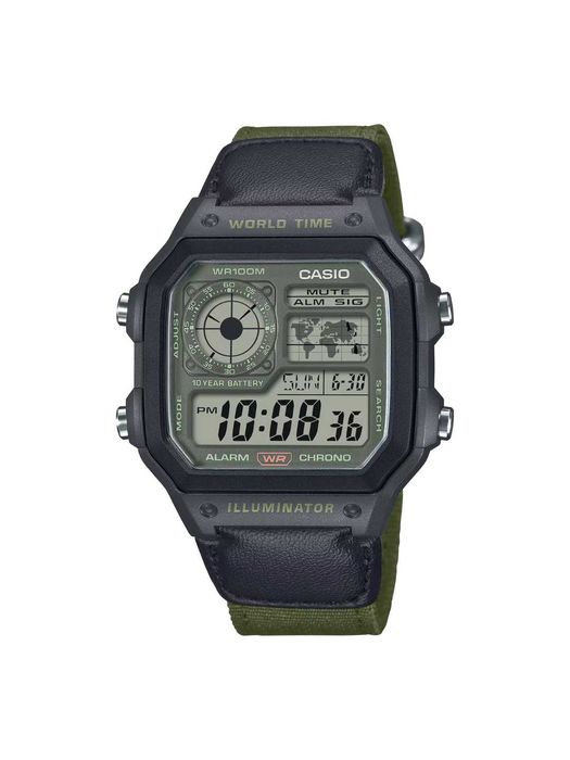 Casio Royale AE-1200 – Мужские часы с японским механизмом и World Time
