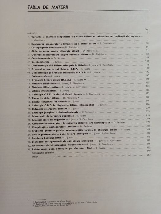 Carte : Chirurgia cailor biliare extrahepatice