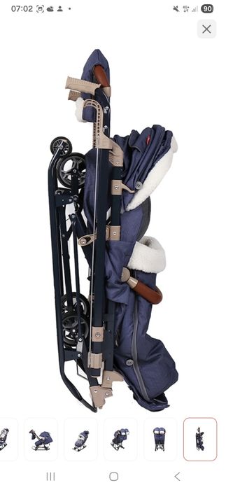 Продам Санки-коляска Nika синий