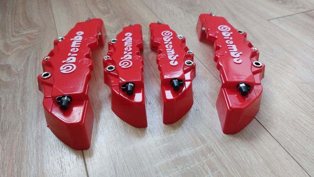 Capace ornament etrier disc frana brembo roșii plastic tuning racing