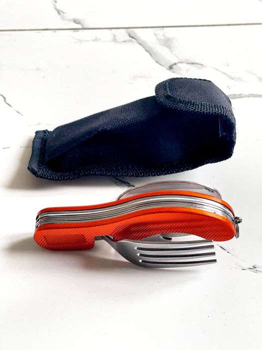 Набор ложка и вилка тактическая. Инструмент для охоты