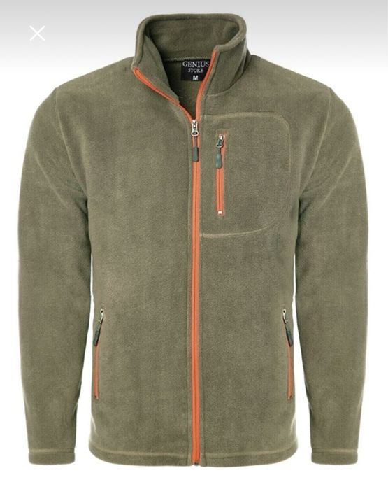 GENIUS Store Мужская флисовая куртка с полной молнией