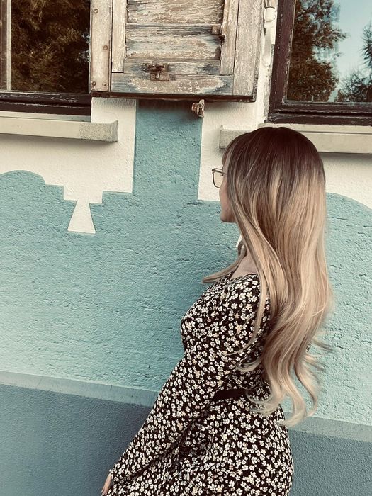 Peruca blonda (ombre)