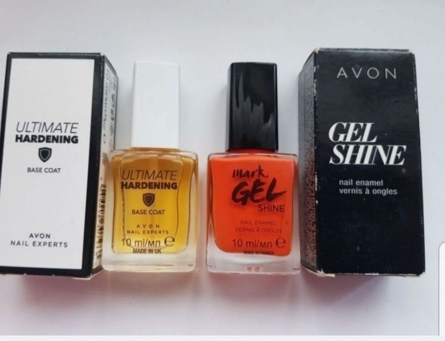 Avon Set Bază pentru întărirea unghiilor și lac de unghii Orange you crazy.