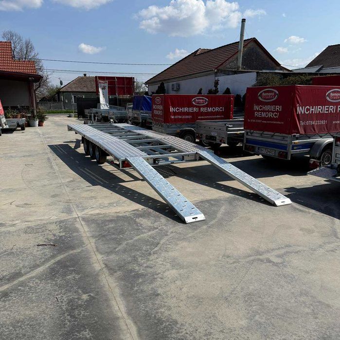 Trailer auto slep Martz GT UNIDECK 600/3 S trei axe 3500kg