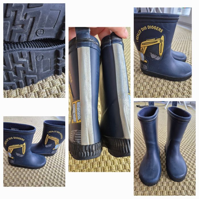 Cizme ploaie cauciuc h&m tribord decathlon  26  31/32