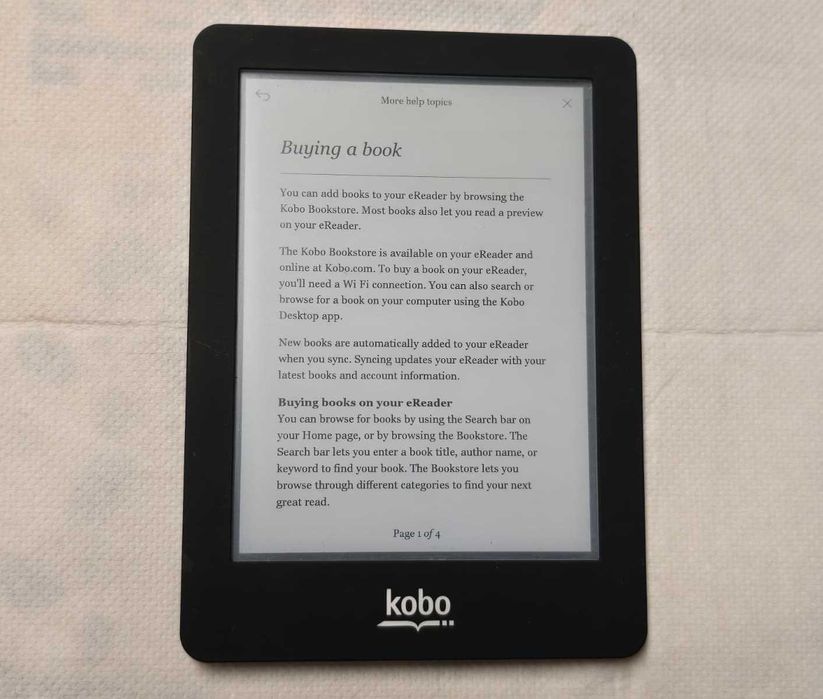 eBook Reader Kobo Glo (N613) - Ecran 6" Iluminat, 1024x758, MicroSD