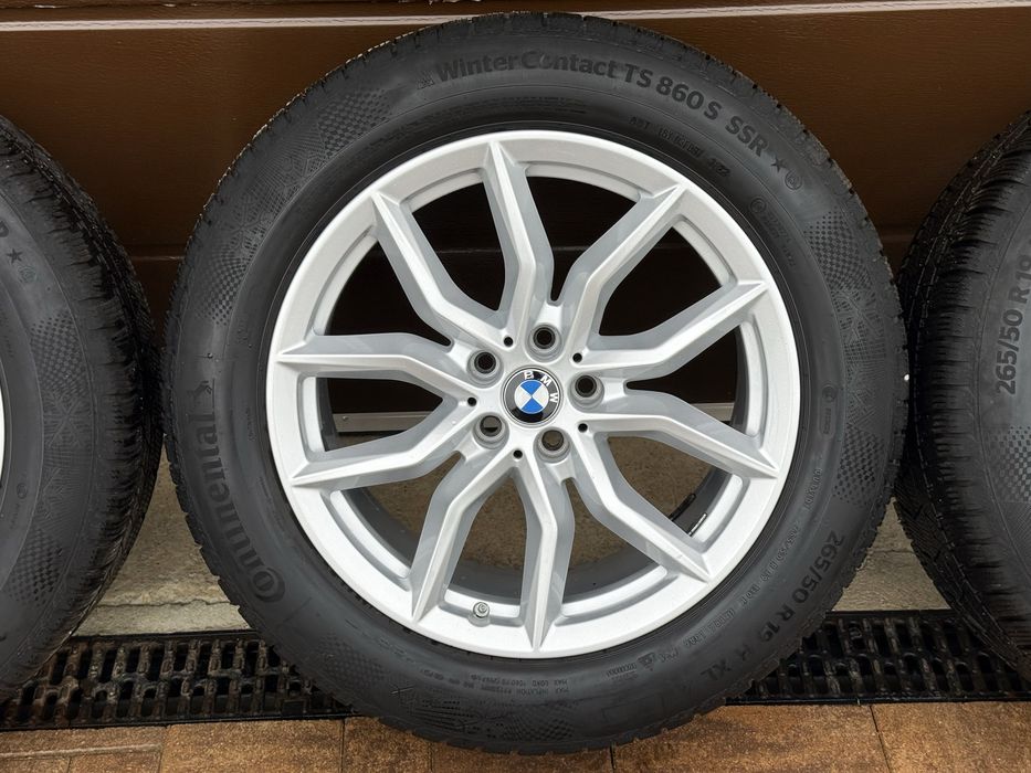 Roti complete iarnă BMW X5 X6 G05 G06 — Jante OE Style 734 + Continental WinterContact 265/50 R19